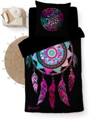 douceur d'intérieur Fekete egyszemélyes pamut ágyneműhuzat 140x200 cm Porte Bonheur - douceur d'intérieur