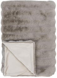 House Nordic Szürke-bézs műszőrme takaró 130x180 cm Galena - House Nordic