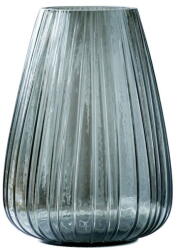 Bitz Kusintha szürke üveg váza, magasság 22 cm - Bitz