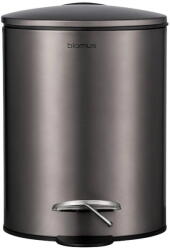 blomus Sötétbarna acél pedálos szemetes 3 l Tubo - Blomus