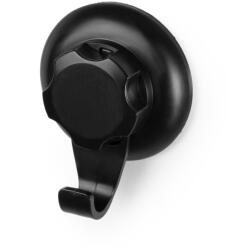 Compactor Bestlock Black Single Hook fekete öntapadós fali akasztó - Compactor