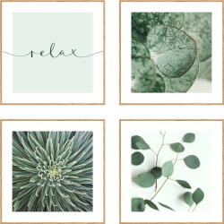 knor Kép készlet 4 db-os 30x30 cm Relax