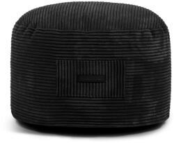 SLOWDOWN Fekete kordbársony puff Om 60 - SLOWDOWN
