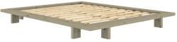 Karup Zsályaszínű borovi fenyő franciaágy ágytámla nélkül, ágyráccsal 180x200 cm Japan - Karup Design