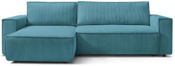 Bobochic Paris Türkiz kordbársony kinyitható sarokkanapé Nihad - Bobochic Paris