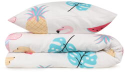 Mijolnir Fehér-rózsaszín egyszemélyes gyerek ágyneműhuzat 140x200 cm Kokteyl - Mijolnir