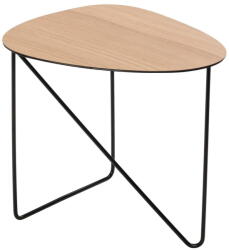 LIND DNA Natúr színű fém dohányzóasztal 37x44 cm Curve M Wood - LIND DNA