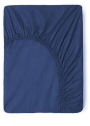 Good Morning Sötétkék pamut gumis lepedő, 180 x 200 cm - Good Morning