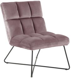 Actona Rózsaszín bársony fotel Alba - Actona