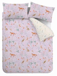 Catherine Lansfield Levendula színű kétszemélyes-hosszabbított ágyneműhuzat 230x220 cm Enchanted Twilight Animals - Catherine Lansfield