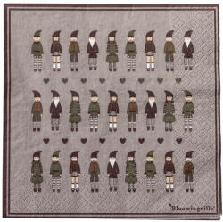 Bloomingville Papír szalvéta szett 20 db-os 33x33 cm Niklaus - Bloomingville