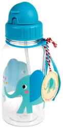 Rex London Kék-türkiz tritán gyerek ivópalack 500 ml Elvis the Elephant - Rex London