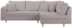 Ropez Szürke kordbársony sarokkanapé (jobb oldali) Ariella - Ropez