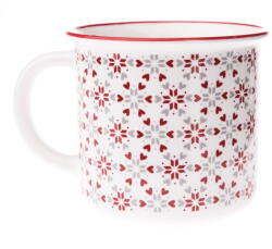 Dakls Fehér porcelán bögre karácsonyi mintával 380 ml - Dakls