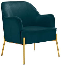 Støraa Zöldeskék bársony fotel Runa - Støraa