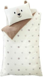 Catherine Lansfield Barna-krémszínű kétszemélyes mikroplüss gyerek ágyneműhuzat 200x200 cm Cosy Bear - Catherine Lansfield