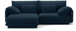 Micadoni Sötétkék sarokkanapé (bal oldali) Torino - Micadoni Home - bonami - 715 680 Ft