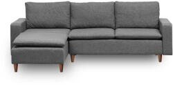 Hanah Home Szürke sarokkanapé (bal oldali) Lungo - Balcab Home