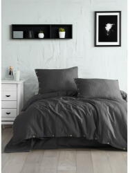 Mila Home Luxury Sötétszürke egyszemélyes renforcé pamut ágyneműhuzat 140x200 cm Como Striped - Mila Home Luxury