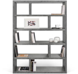 TemaHome Szürke könyvespolc beton dekorral, magasság 173 cm Dublin - TemaHome
