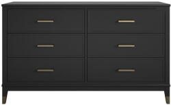 CosmoLiving by Cosmopolitan Westerleigh fekete komód, 144 x 85 cm - CosmoLiving by Cosmopolitan