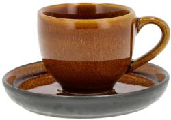 Bitz Borostyán színű kerámia eszpresszó csésze 70 ml Gastro Black/Amber - Bitz