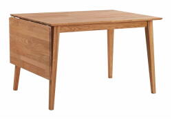 Rowico Home Filippa natúr tölgyfa étkezőasztal lehajtható asztallappal, 120 x 80 cm - Rowico