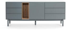 Teulat Kék-szürke alacsony komód 180x76 cm Corvo - Teulat