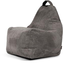 SLOWDOWN Sötétszürke kordbársony babzsákfotel Play Amuse - SLOWDOWN
