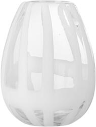 Bloomingville Fehér üveg kézzel készített váza (magasság 18 cm) Cosmin - Bloomingville