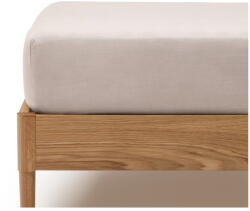 Kave Home Szürkésbarna gumis pamut lepedő 90x200 cm Simmel - Kave Home