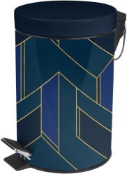 douceur d'intérieur Sötétkék fém pedálos szemetes 3 l Achille - douceur d'intérieur