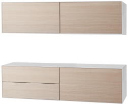 Hammel Furniture Alacsony tölgyfa dekoros komód készlet 2 db-os 180x46 cm Edge by Hammel - Hammel Furniture