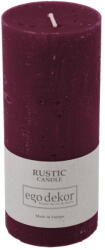 Rustic candles by Ego dekor Rust borvörös gyertya, égési idő 58 óra - Rustic candles by Ego dekor