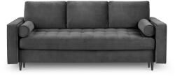 Milo Casa Santo sötétszürke kinyitható bársonykanapé - Milo Casa