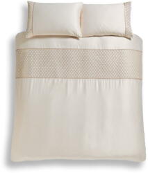 Catherine Lansfield Bézs kétszemélyes-hosszabbított mikroszatén ágyneműhuzat 230x220 cm Deco Sequin - Catherine Lansfield