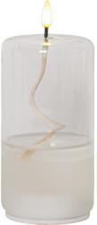 Star Trading Flamme Float fehér LED gyertya üvegben, magasság 17, 5 cm - Star Trading