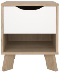 Tvilum Fehér-natúr színű éjjeliszekrény Ikast - Tvilum