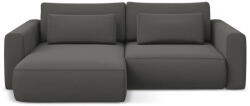 Makamii Sötétszürke bársony kinyitható-tárolóhelyes sarokkanapé (bal oldali-heverő résszel) Kapua - Makamii - bonami - 467 930 Ft