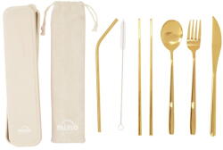 Premier Housewares Aranyszínű rozsdamentes acél evőeszköz készlet 6 db-os Mimo - Premier Housewares