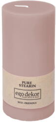 Ego dekor Friendly púder rózsaszín gyertya, égési idő 50 óra - Rustic candles by Ego dekor