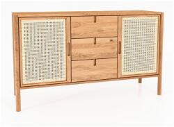 The Beds Alacsony tölgyfa komód 142x84 cm Pola - The Beds