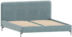 ROPEZ Világoskék kárpitozott egyszemélyes ágy ágyráccsal 90x200 cm Barker - Ropez