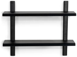 Spinder Design Fekete többszintes fém fali polc 60 cm Hola - Spinder Design