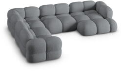 Cosmopolitan Design Szürke sarokkanapé (bal oldali-U alakú) Loretto - Cosmopolitan Design