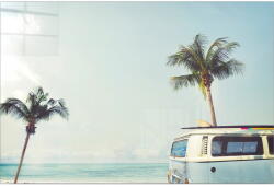 Wallity Üveg kép 100x70 cm Surf Van - Wallity