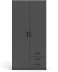 Tvilum Sötétszürke ruhásszekrény 99x200 cm Sprint - Tvilum