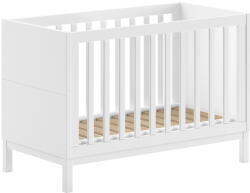 Vipack Fehér borovi fenyő babaágy 60x120 cm Eva - Vipack
