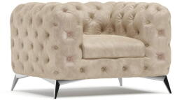 Ropez Bézs bársony fotel Chelsea - Ropez