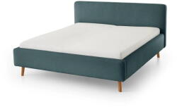 meise.möbel Kék kárpitozott egyszemélyes ágy ágyrács nélkül 120x200 cm Mattis - Meise Möbel